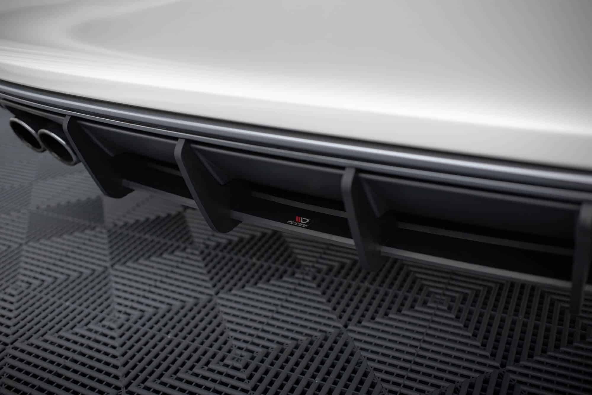 MAXTON DESIGN - Street pro Difúzor zadného nárazníka, Audi S3 Sportback / Hatchback 8V, Čierna Matná – Obrázok 5