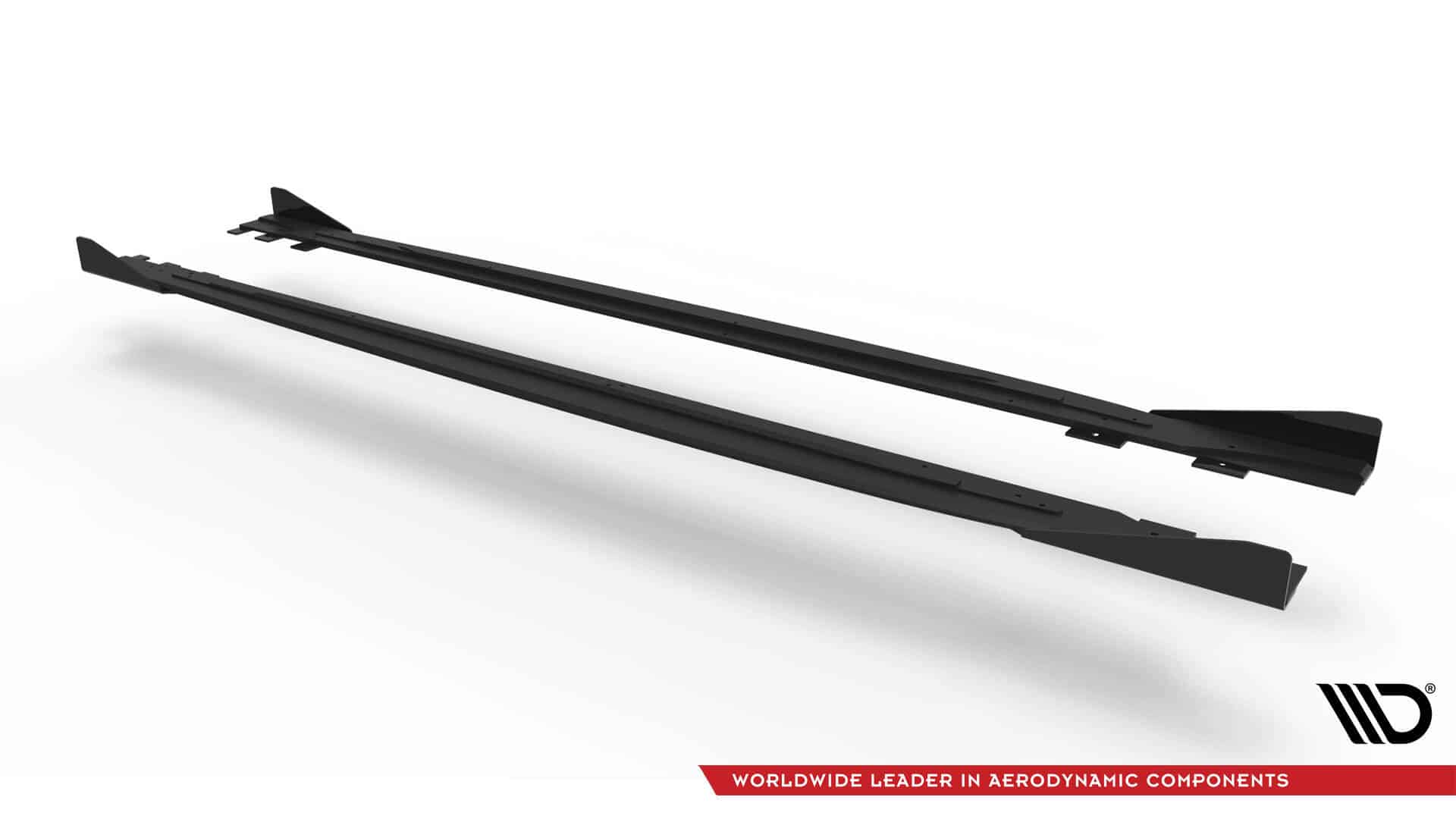 MAXTON DESIGN - Street pro Lišty pod bočné prahy + Splitre, Volkswagen Scirocco R Mk3, Čierna Matná – Obrázok 3