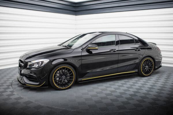MAXTON DESIGN - Street pro Lišty pod bočné prahy, Mercedes-AMG CLA 45 C117 Facelift, Čierna Matná – Obrázok 2