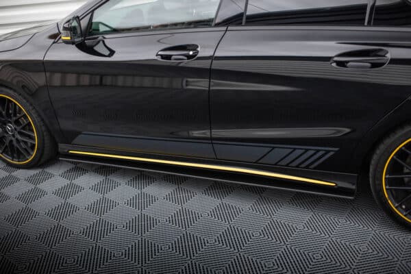 MAXTON DESIGN - Street pro Lišty pod bočné prahy, Mercedes-AMG CLA 45 C117 Facelift, Čierna Matná – Obrázok 5