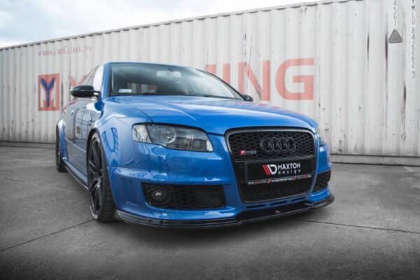 MAXTON DESIGN – Spoiler pod Predný náraznik V.1 Audi RS4 B7 ,Čierny lesk