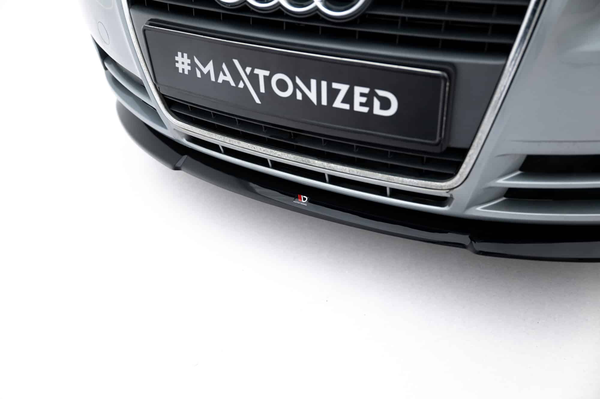 MAXTON DESIGN - Spoiler pod Predný náraznik V.2 Audi A4 B7 , Čierny lesk – Obrázok 9