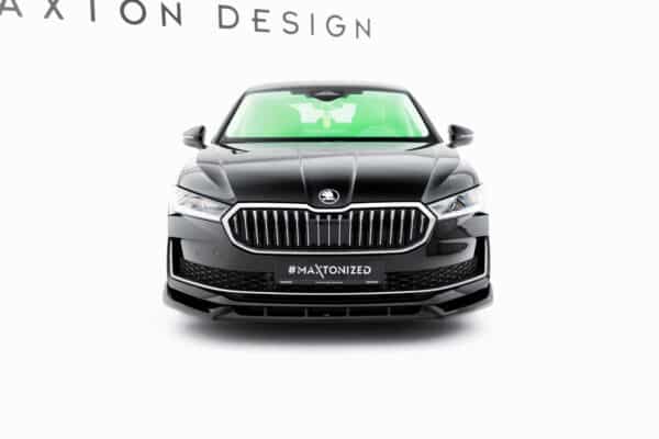 MAXTON DESIGN - Spoiler pod predný nárazník V.2, Skoda Superb Mk4, Čierny lesk – Obrázok 2