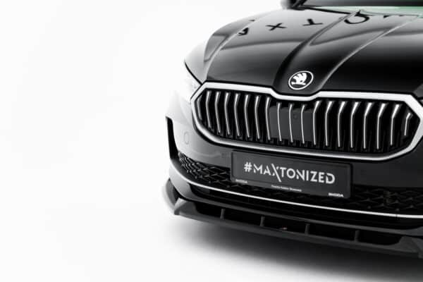 MAXTON DESIGN - Spoiler pod predný nárazník V.2, Skoda Superb Mk4, Čierny lesk – Obrázok 5