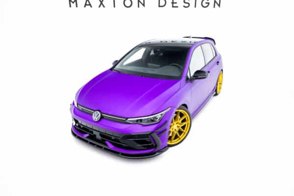 MAXTON DESIGN - Spoiler pod predný nárazník V.2, Volkswagen Golf R Mk8 Facelift, Čierny lesk – Obrázok 5
