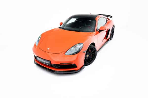 MAXTON DESIGN - Spoiler pod predný nárazník V.3, Porsche 718 Cayman GTS 982c, Čierny lesk