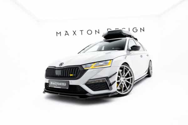 MAXTON DESIGN - Spoiler pod predný nárazník V.4, Skoda Octavia RS Mk4, Čierny lesk – Obrázok 7