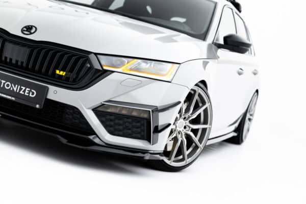 MAXTON DESIGN - Spoiler pod predný nárazník V.4, Skoda Octavia RS Mk4, Čierny lesk – Obrázok 6
