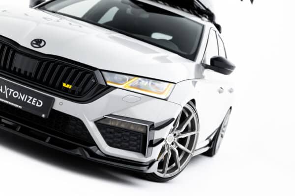 MAXTON DESIGN - Spoiler pod predný nárazník V.5, Skoda Octavia RS Mk4, Čierny lesk – Obrázok 7