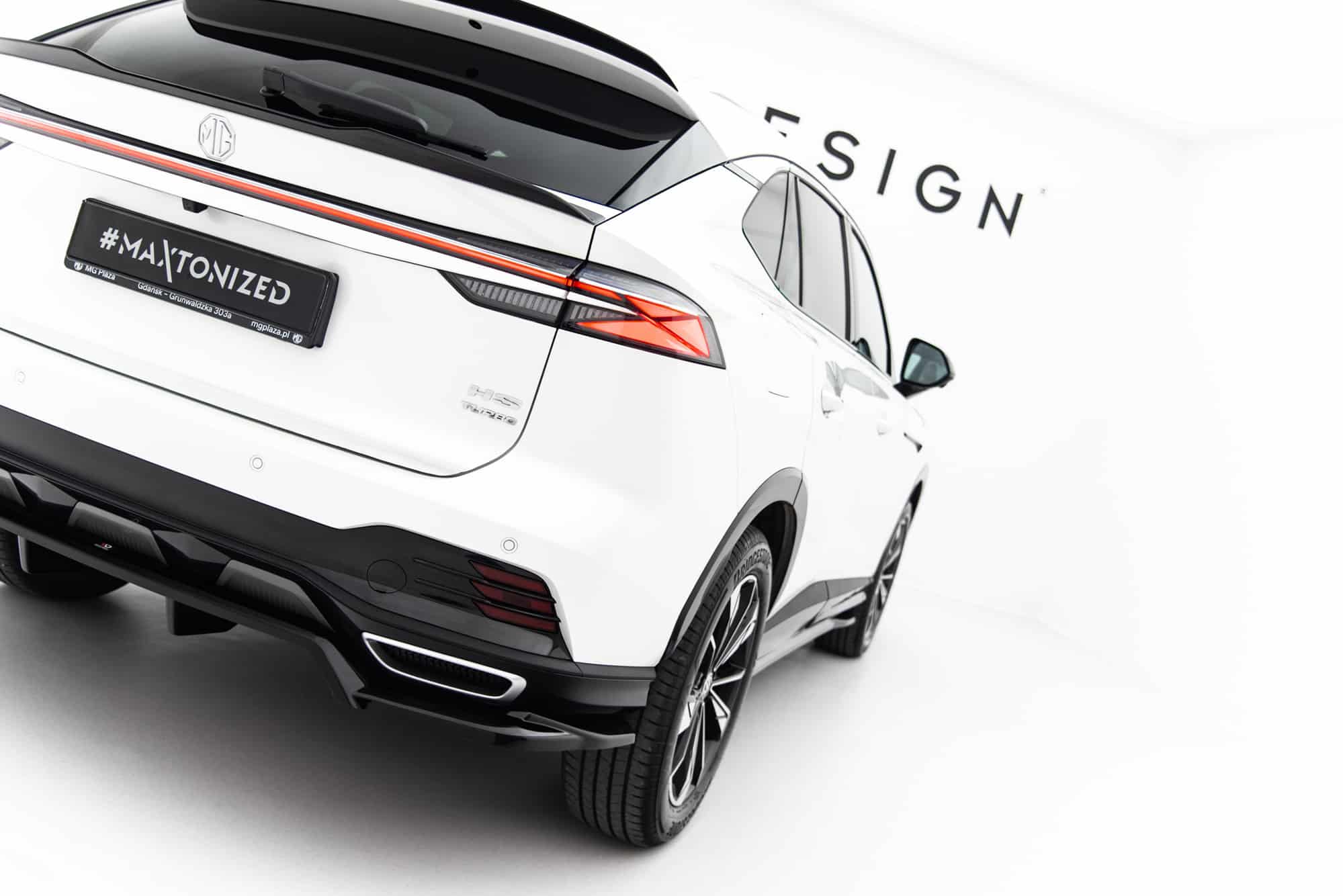 MAXTON DESIGN - Spoiler pod zadný nárazník, MG HS Mk2, Čierny lesk – Obrázok 2