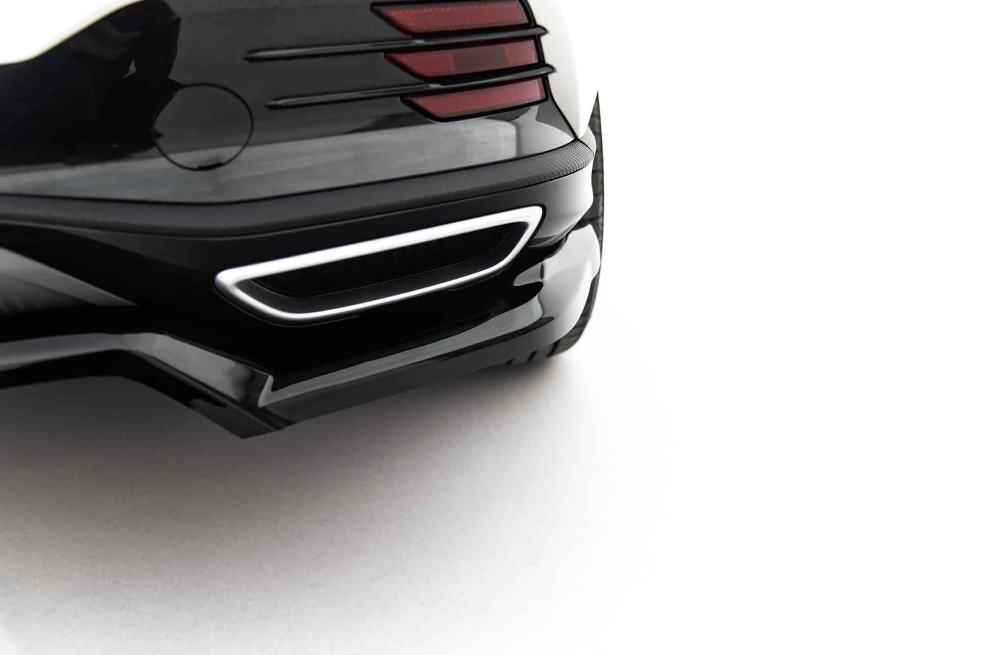 MAXTON DESIGN - Spoiler pod zadný nárazník, MG HS Mk2, Čierny lesk – Obrázok 5