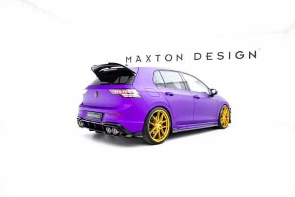 MAXTON DESIGN - Spoiler pod zadný nárazník V.1, Volkswagen Golf R Mk8 / Mk8 Facelift, Čierny lesk – Obrázok 3
