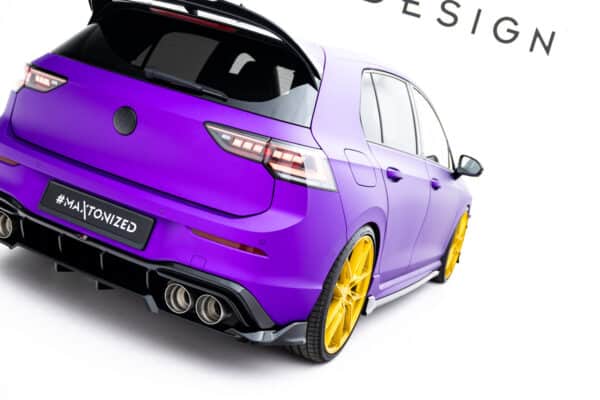 MAXTON DESIGN - Spoiler pod zadný nárazník V.1, Volkswagen Golf R Mk8 / Mk8 Facelift, Čierny lesk – Obrázok 7