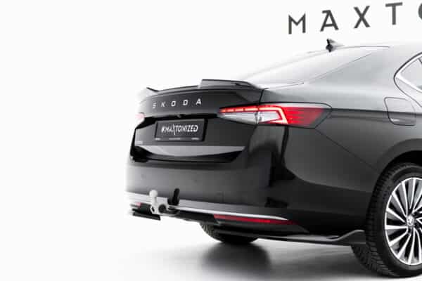 MAXTON DESIGN - Difúzor zadného nárazníka, Skoda Superb Mk4, Čierny lesk – Obrázok 2