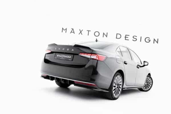 MAXTON DESIGN - Difúzor zadného nárazníka, Skoda Superb Mk4, Čierny lesk – Obrázok 6