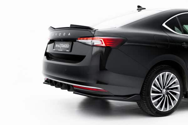 MAXTON DESIGN - Difúzor zadného nárazníka, Skoda Superb Mk4, Čierny lesk – Obrázok 5