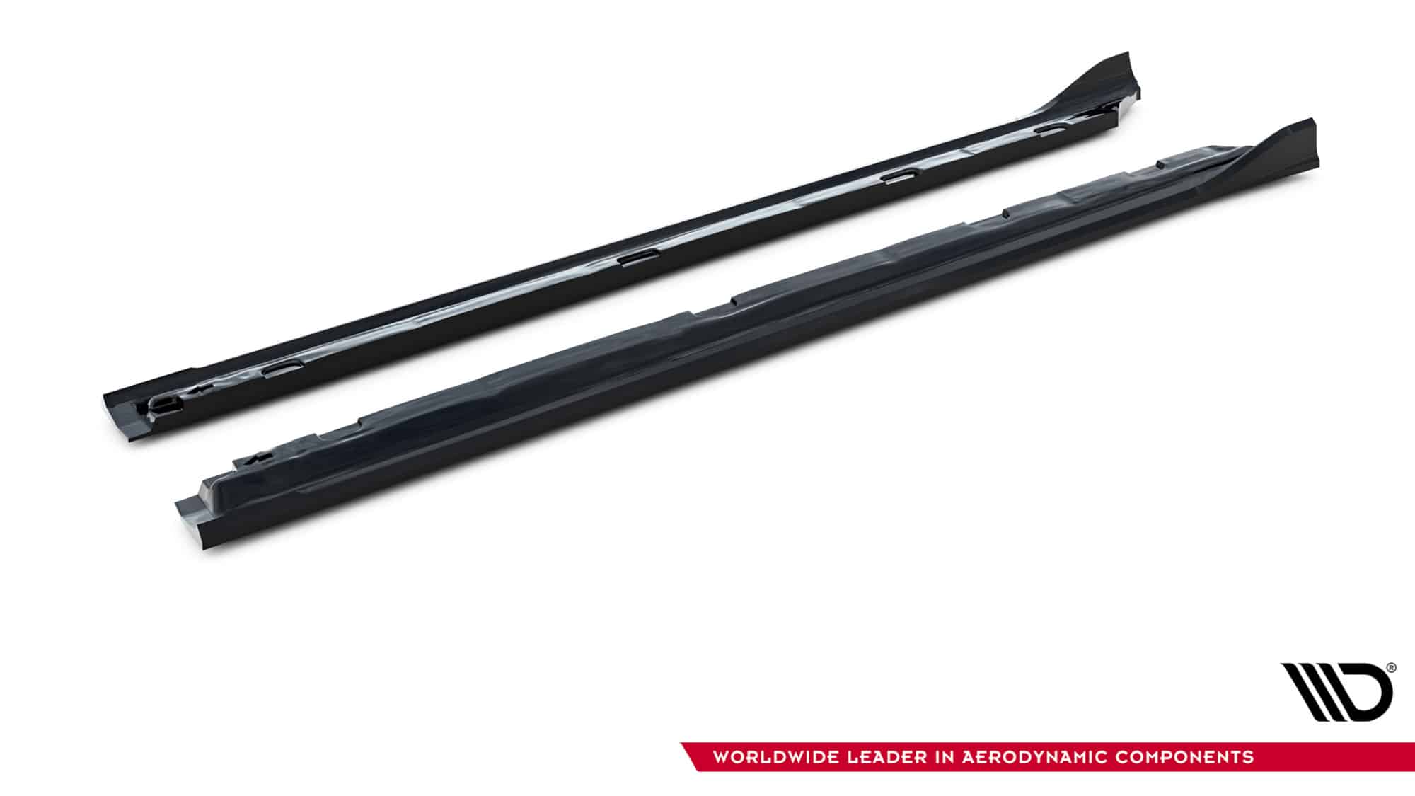 MAXTON DESIGN - Lišty pod bočné prahy V.2, Skoda Superb Mk4, Čierny lesk – Obrázok 4