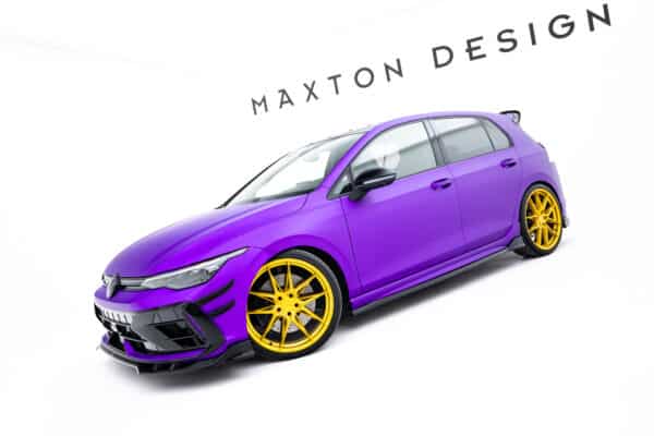 MAXTON DESIGN - Lišty pod bočné prahy V.4, Volkswagen Golf R Mk8/Mk8 Facelift, Čierny lesk – Obrázok 6