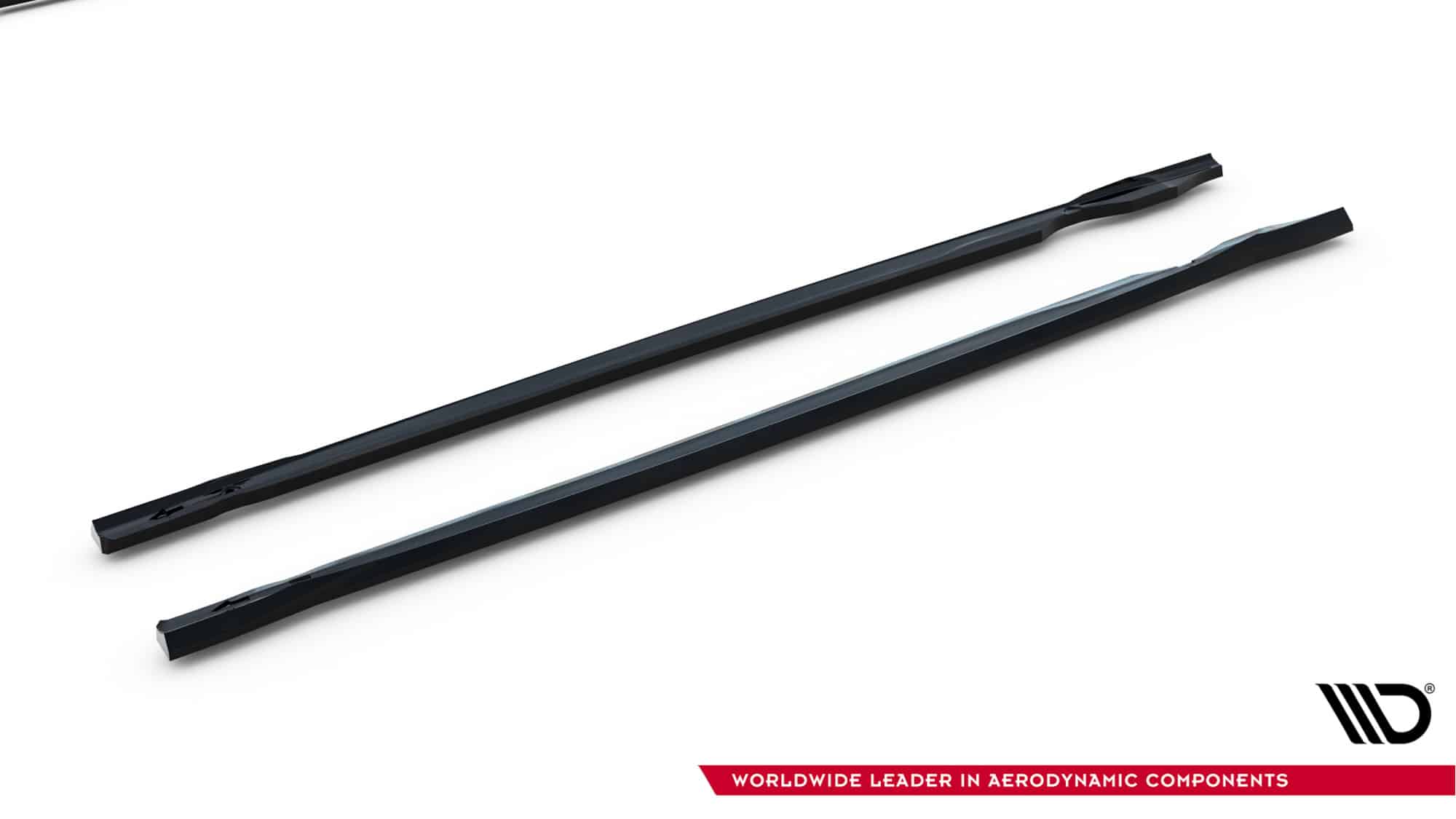 MAXTON DESIGN - Lišty pod bočné prahy V.5, Volkswagen Golf R Mk8/Mk8 Facelift, Čierny lesk – Obrázok 4