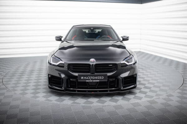 MAXTON DESIGN - Street Pro spoiler pod predný nárazník V.1, vhodné pre BMW M2 G87, Čierna Matná – Obrázok 2