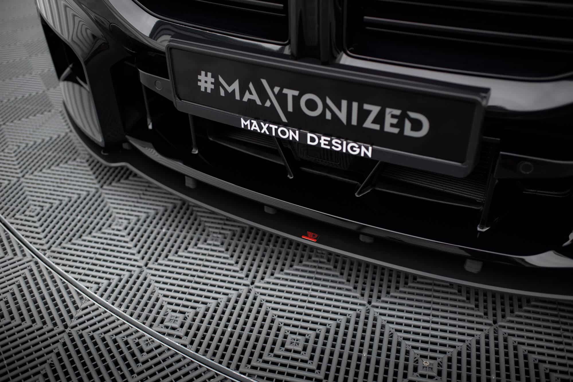 MAXTON DESIGN - Street Pro spoiler pod predný nárazník V.1, vhodné pre BMW M2 G87, Čierna Matná – Obrázok 5