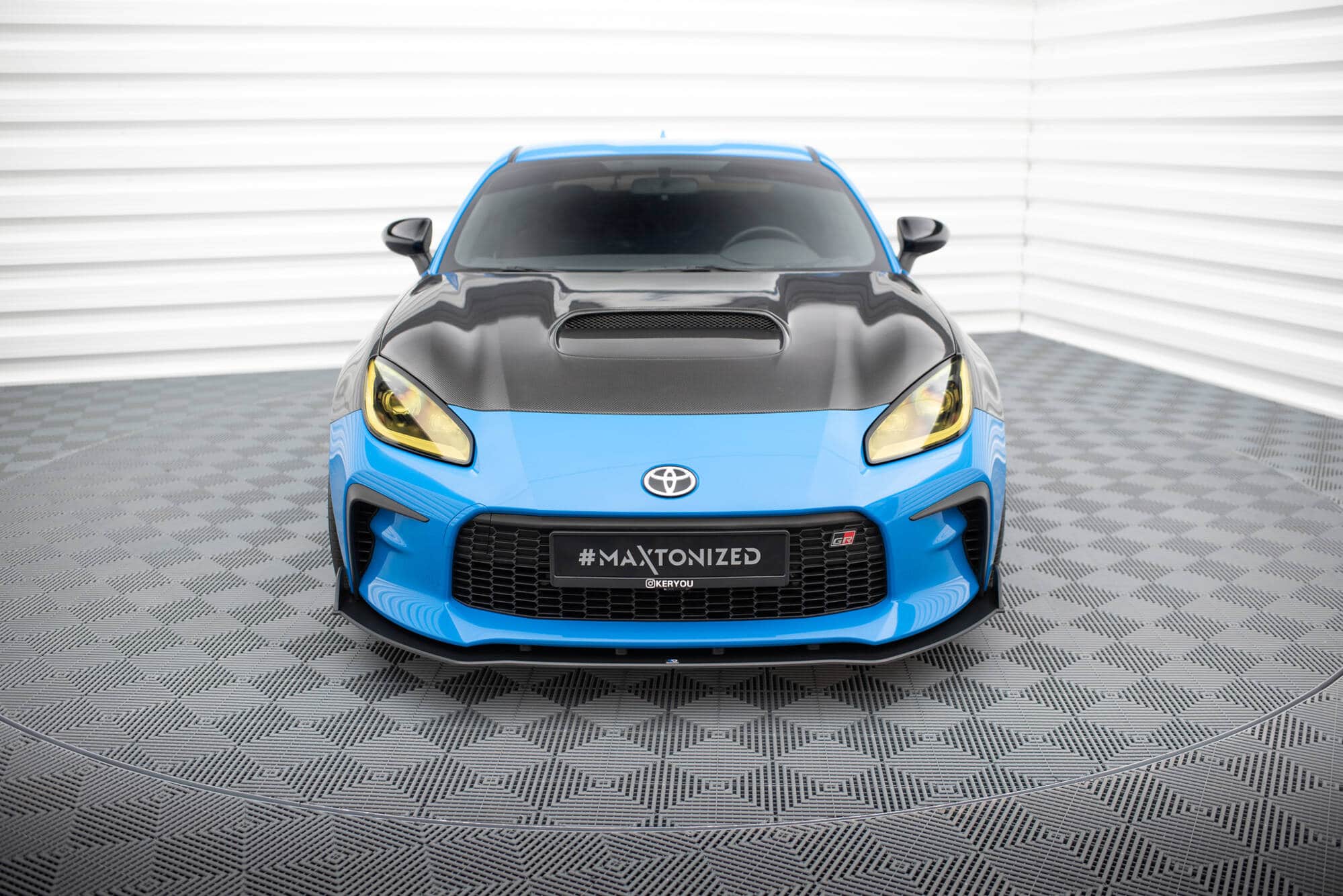 MAXTON DESIGN - Street Spoiler pod predný nárazník V.2, Toyota GR86 Mk1, Čierna Matná – Obrázok 2