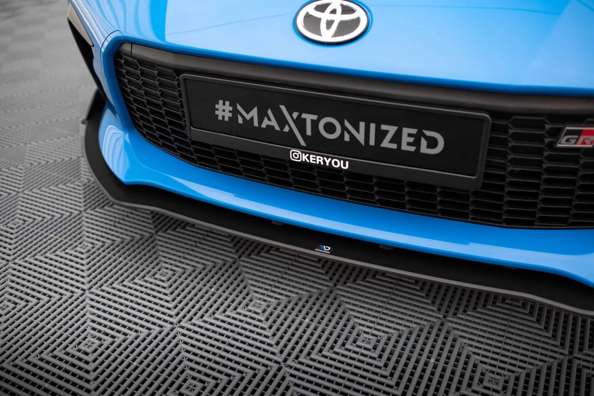 MAXTON DESIGN - Street Spoiler pod predný nárazník V.2, Toyota GR86 Mk1, Čierna Matná – Obrázok 5