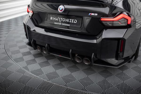 MAXTON DESIGN - Street Pro Difúzor zadného nárazníka, vhodné pre BMW M2 G87, Čierna Matná