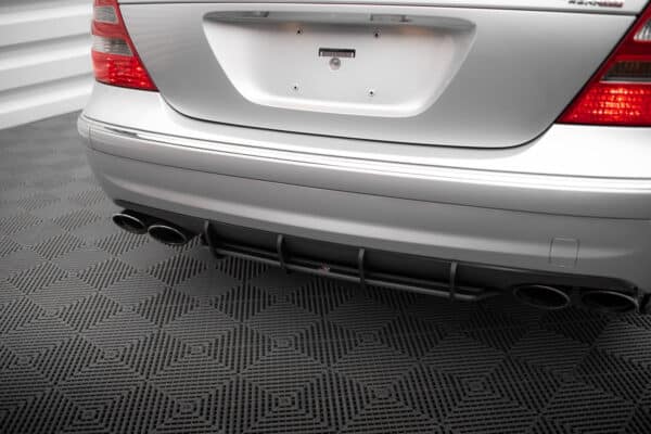 MAXTON DESIGN - Street Pro Difúzor zadného nárazníka, Mercedes-Benz E 55 AMG W211, Čierna Matná