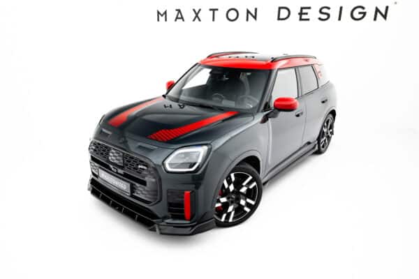 MAXTON DESIGN - Spoiler pod predný nárazník, Mini Countryman JCW U25, Čierny lesk