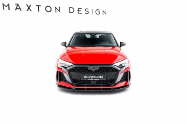 MAXTON DESIGN - Spoiler pod predný nárazník V.1 , Audi RS3 Sedan 8Y Facelift, Čierny lesk – Obrázok 7