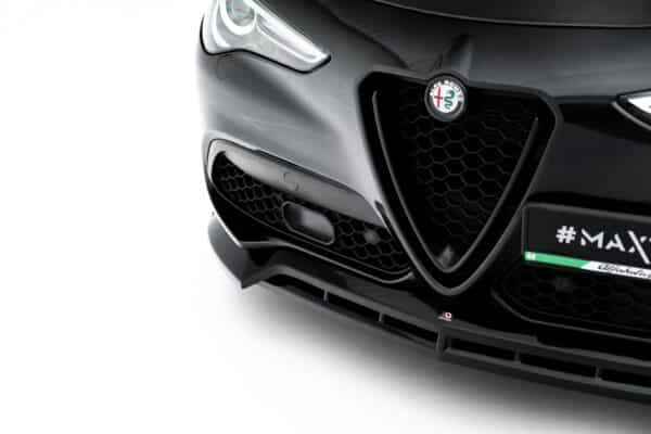 MAXTON DESIGN - Spoiler pod predný nárazník V.3, Alfa Romeo Stelvio Mk1 Čierny lesk – Obrázok 5