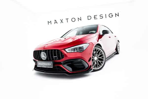 MAXTON DESIGN - Spoiler pod predný nárazník V.4, Mercedes-AMG CLA 45 Aero C118, Čierny lesk