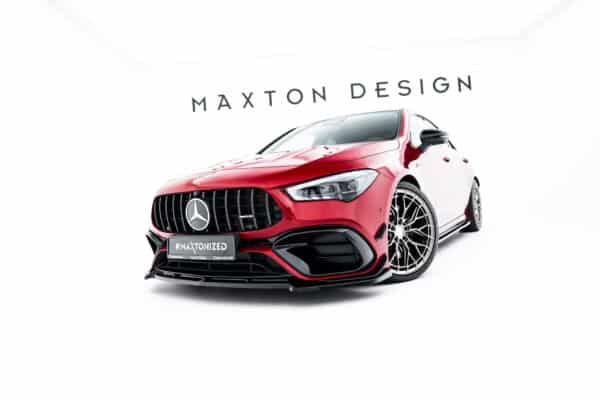 MAXTON DESIGN - Spoiler pod predný nárazník V.5, Mercedes-AMG CLA 45 Aero C118, Čierny lesk
