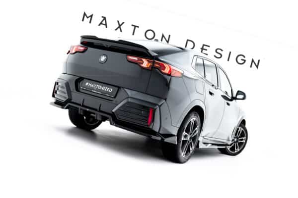 MAXTON DESIGN - Spoiler pod zadný nárazník, vhodné pre BMW X2 M-Pack U10, Čierny lesk