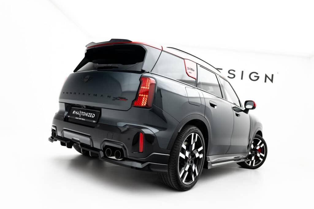 MAXTON DESIGN - Spoiler pod zadný nárazník, Mini Countryman JCW U25, Čierny lesk