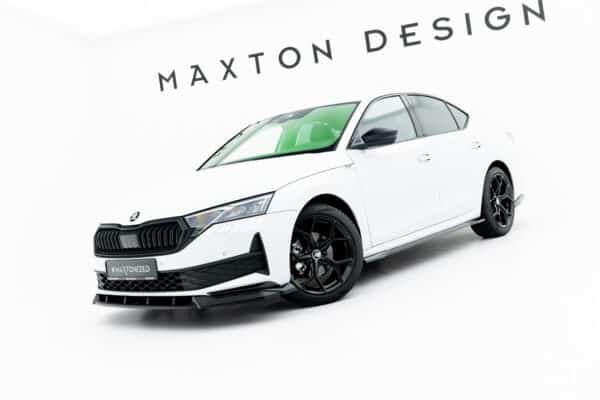 MAXTON DESIGN - Lišty pod bočné prahy, Skoda Octavia Sportline Liftback / Combi Mk4 Facelift, Čierny lesk – Obrázok 6