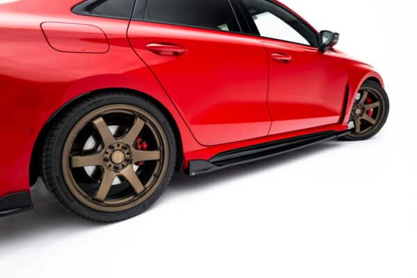 MAXTON DESIGN - Lišty pod bočné prahy V.2, Audi RS3 Sedan 8Y Facelift, Čierny lesk – Obrázok 2