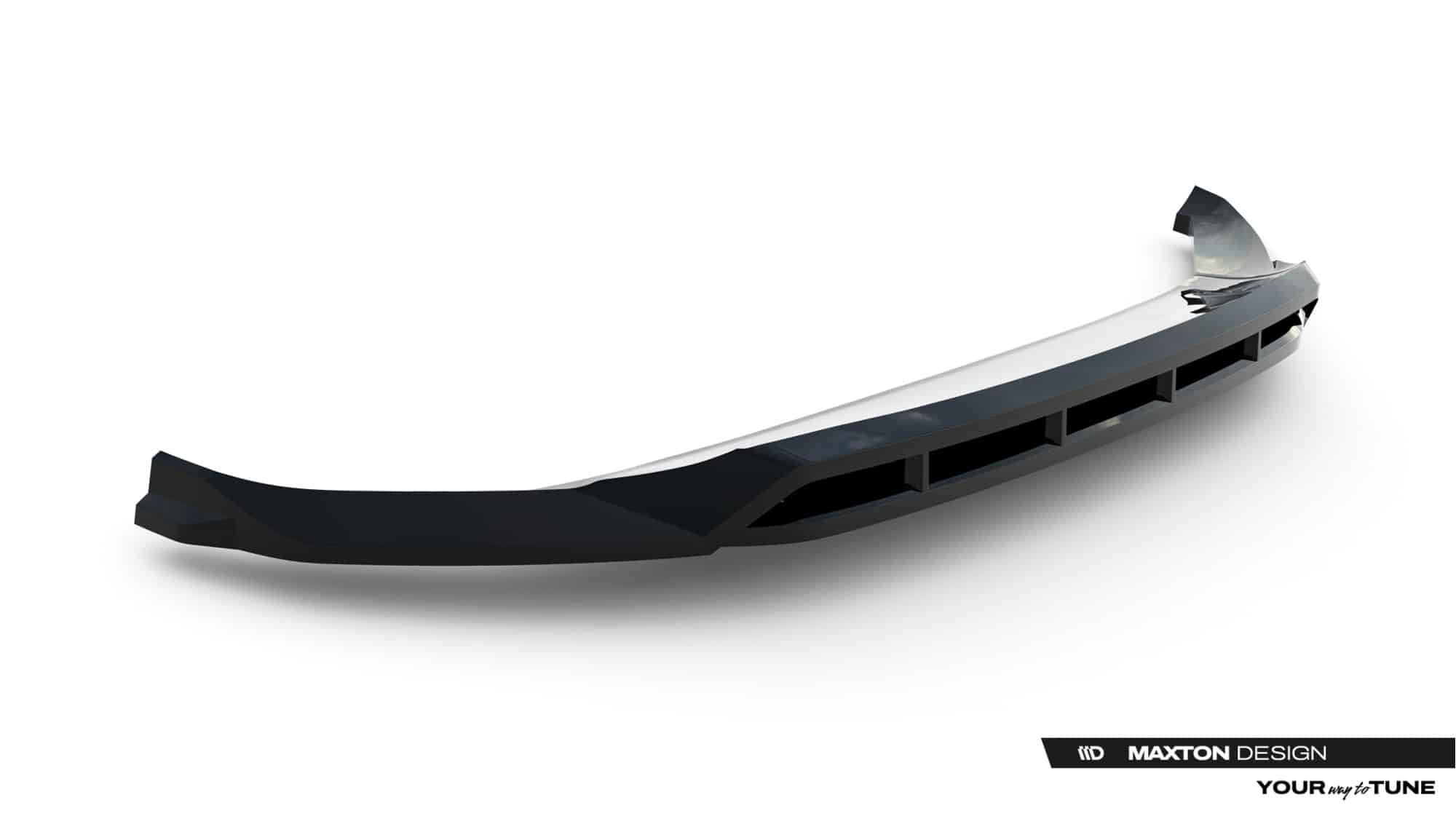 MAXTON DESIGN - Spoiler pod predný nárazník, Jaguar F-Pace R-Sport Mk1 Facelift, Čierny lesk – Obrázok 4