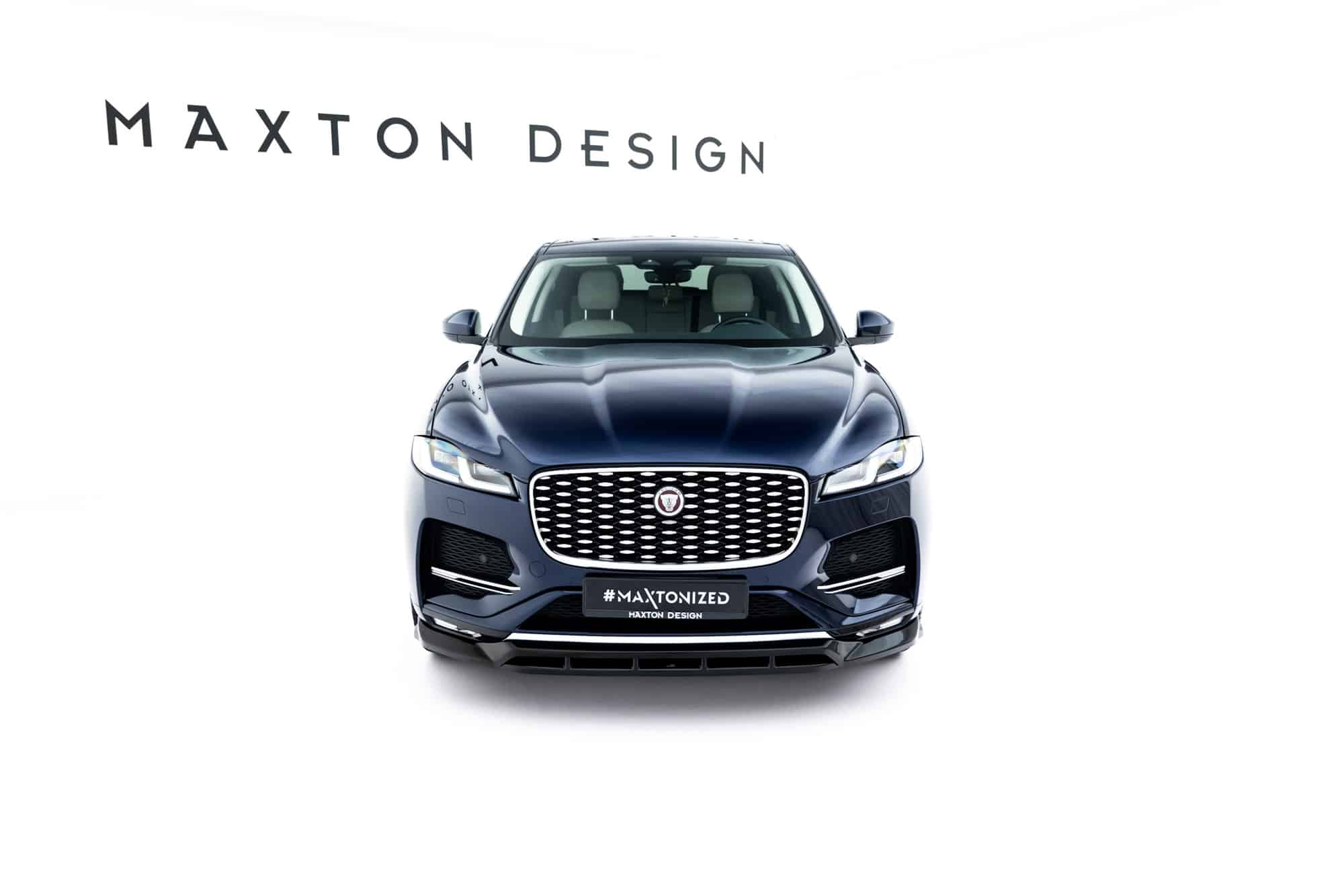 MAXTON DESIGN - Spoiler pod predný nárazník, Jaguar F-Pace R-Sport Mk1 Facelift, Čierny lesk – Obrázok 2
