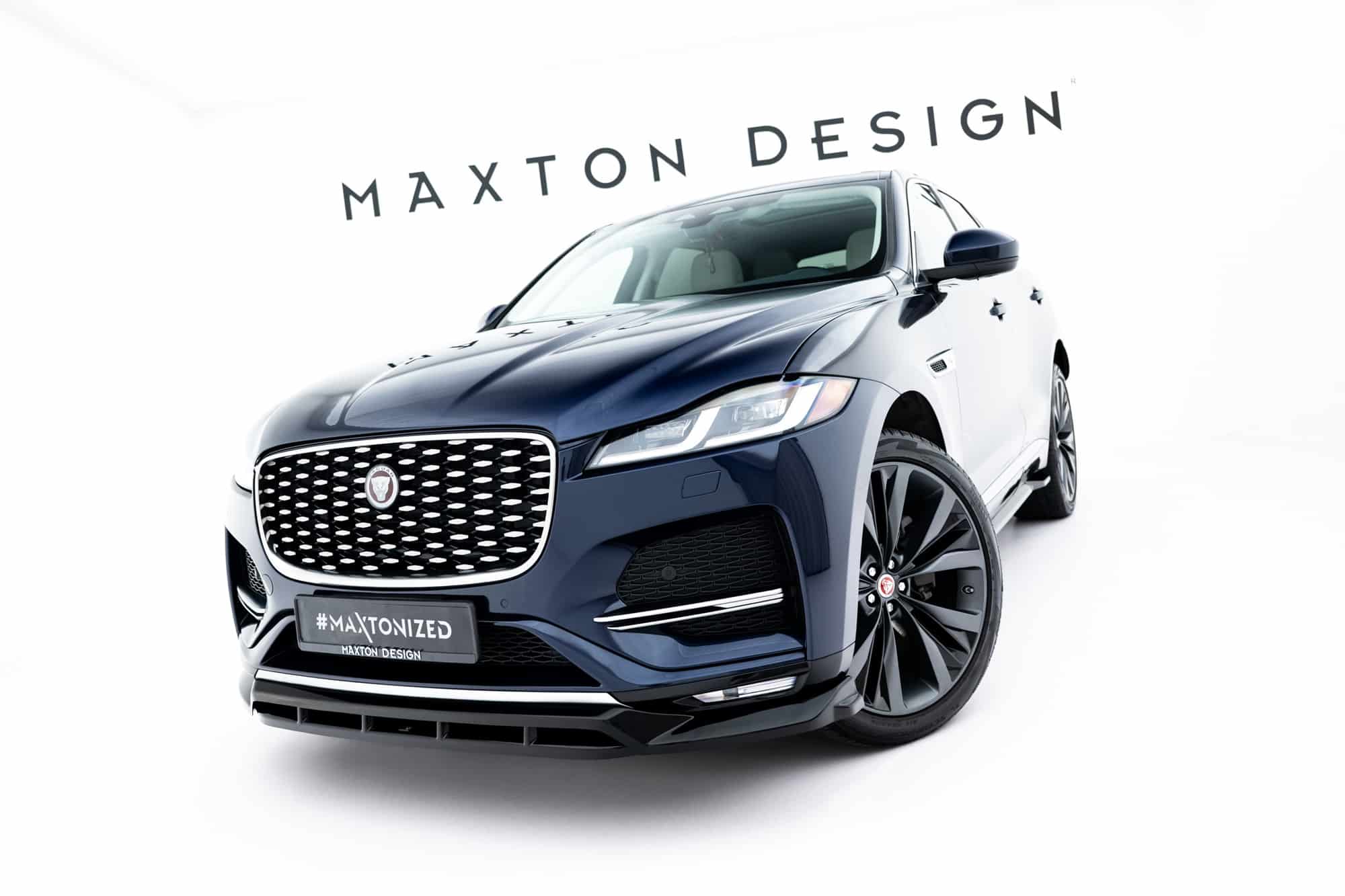MAXTON DESIGN - Spoiler pod predný nárazník, Jaguar F-Pace R-Sport Mk1 Facelift, Čierny lesk – Obrázok 6