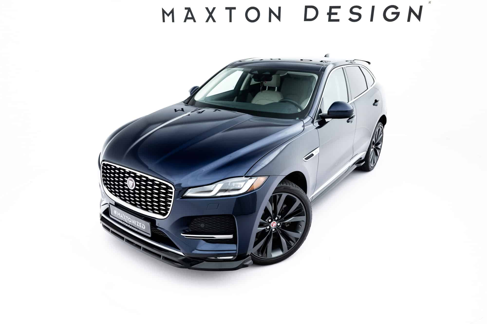 MAXTON DESIGN - Spoiler pod predný nárazník, Jaguar F-Pace R-Sport Mk1 Facelift, Čierny lesk – Obrázok 7
