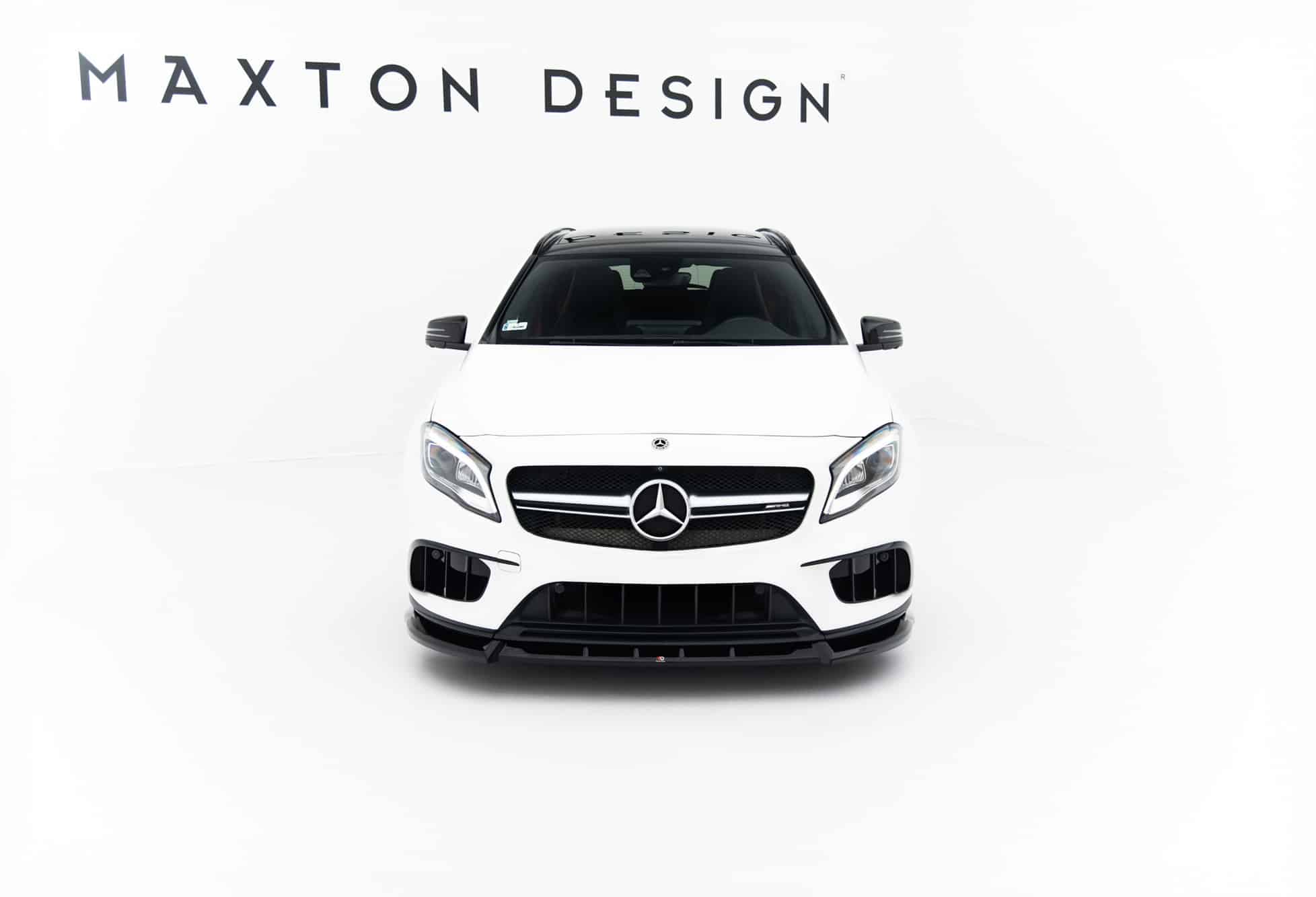 MAXTON DESIGN - Spoiler pod predný nárazník, Mercedes-Benz GLA 45 AMG X156 Facelift, Čierny lesk – Obrázok 7