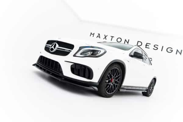 MAXTON DESIGN - Spoiler pod predný nárazník, Mercedes-Benz GLA 45 AMG X156 Facelift, Čierny lesk – Obrázok 6