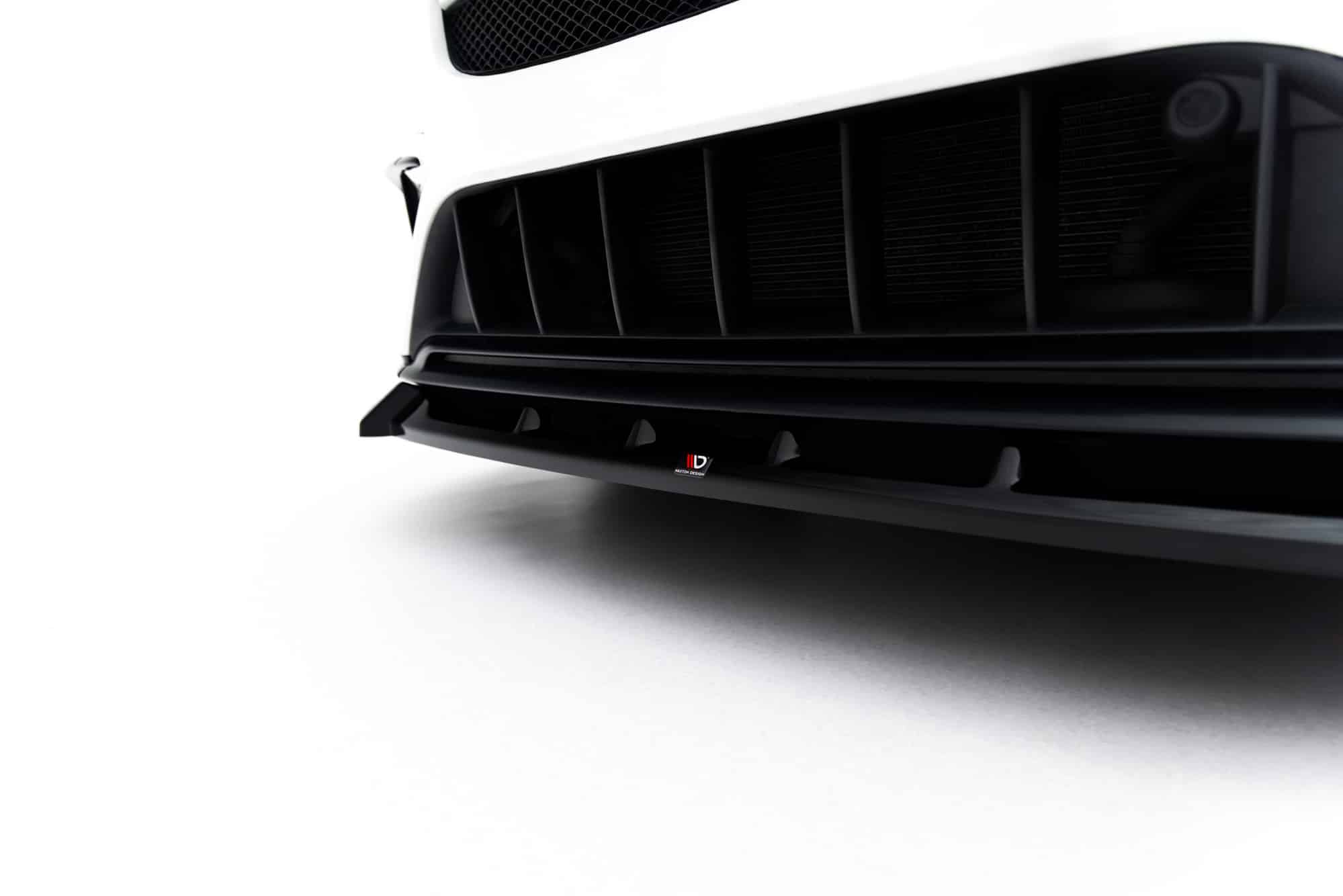 MAXTON DESIGN - Spoiler pod predný nárazník, Mercedes-Benz GLA 45 AMG X156 Facelift, Čierny lesk – Obrázok 5