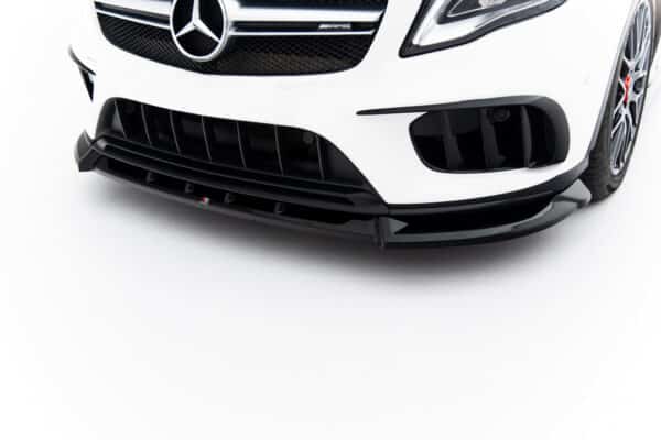 MAXTON DESIGN - Spoiler pod predný nárazník, Mercedes-Benz GLA 45 AMG X156 Facelift, Čierny lesk – Obrázok 2