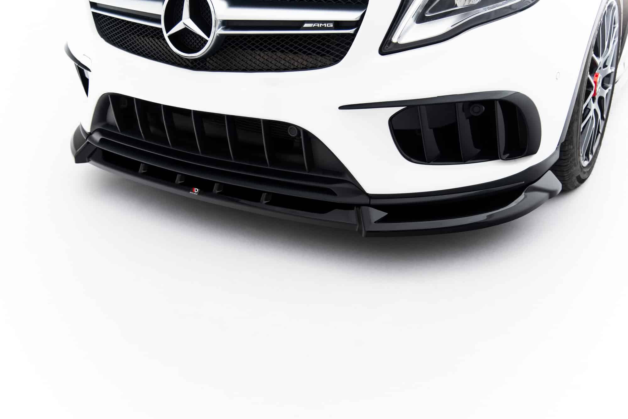 MAXTON DESIGN - Spoiler pod predný nárazník, Mercedes-Benz GLA 45 AMG X156 Facelift, Čierny lesk – Obrázok 2