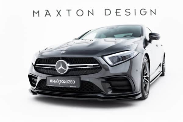 MAXTON DESIGN - Spoiler pod predný nárazník V.1, Mercedes-AMG CLS 53 C257, Čierny lesk