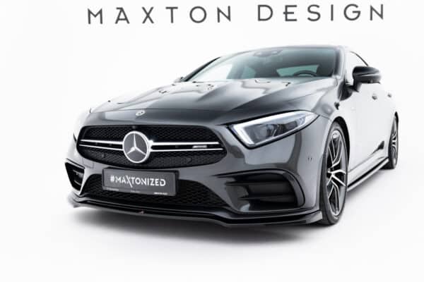 MAXTON DESIGN - Spoiler pod predný nárazník V.3, Mercedes-AMG CLS 53 C257, Čierny lesk