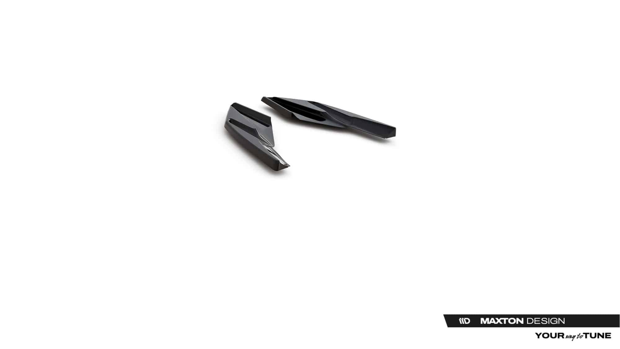 MAXTON DESIGN - Bočné spoilere zadného nárazníka, Volkswagen Golf Mk8 Facelift, Čierny lesk – Obrázok 3